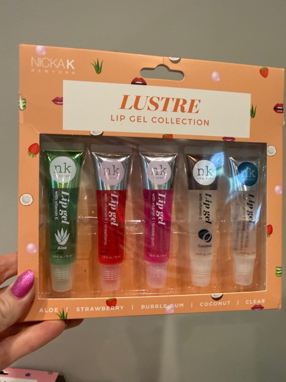Nicka K Lustre Lip Gel Collection - 5 Pieces - No Cancels
